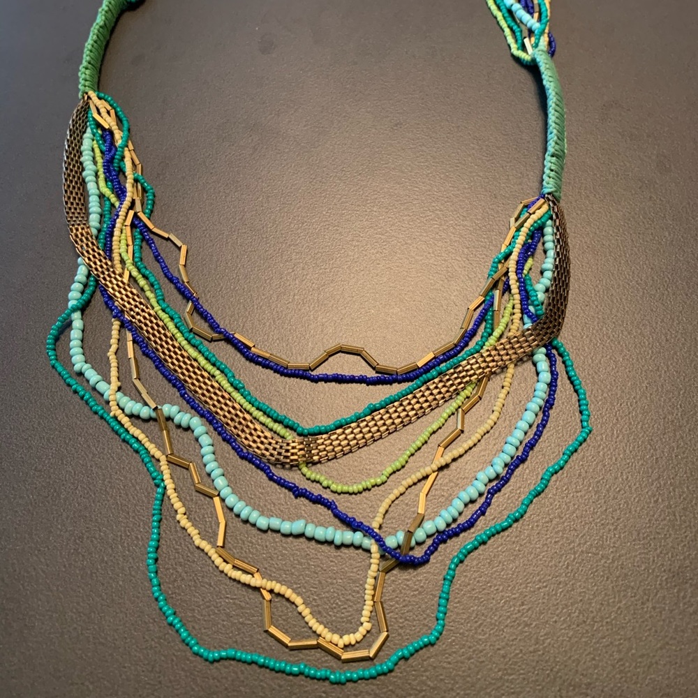 Nordstrom | Metal, beaded, thread, chain necklace
